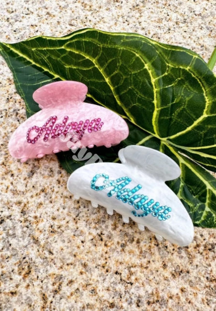 Elevate Your Wedding Celebrations with Personalized Name Hair Claws