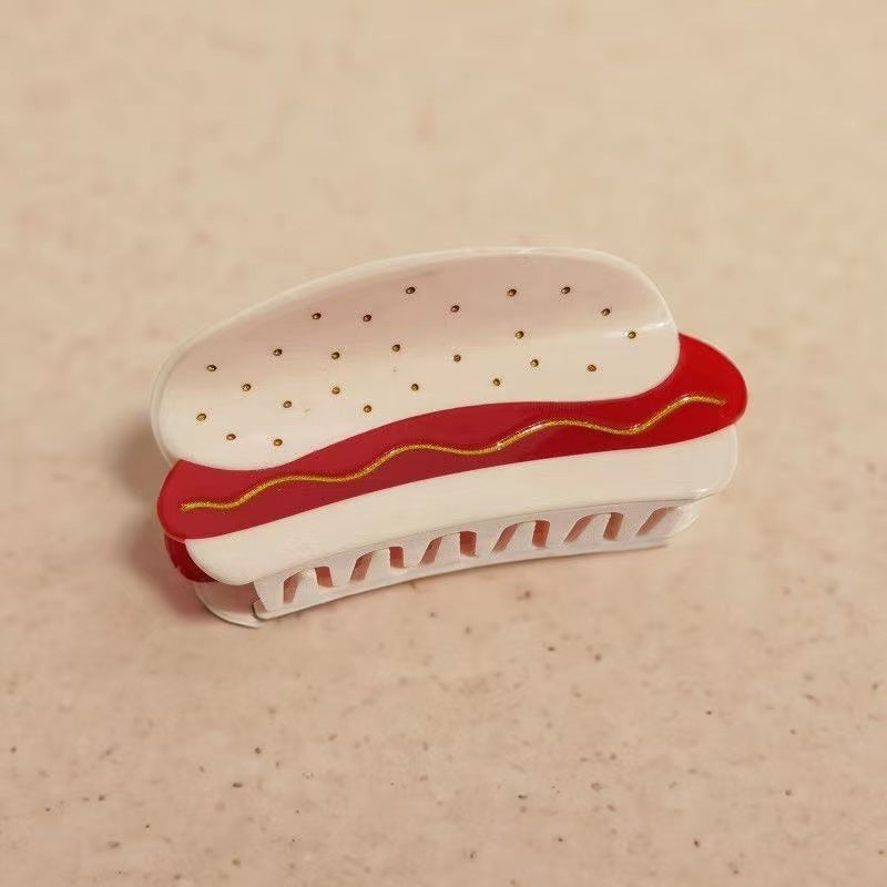 Hot Dog Hair Claw Clip - Sizzle in Style