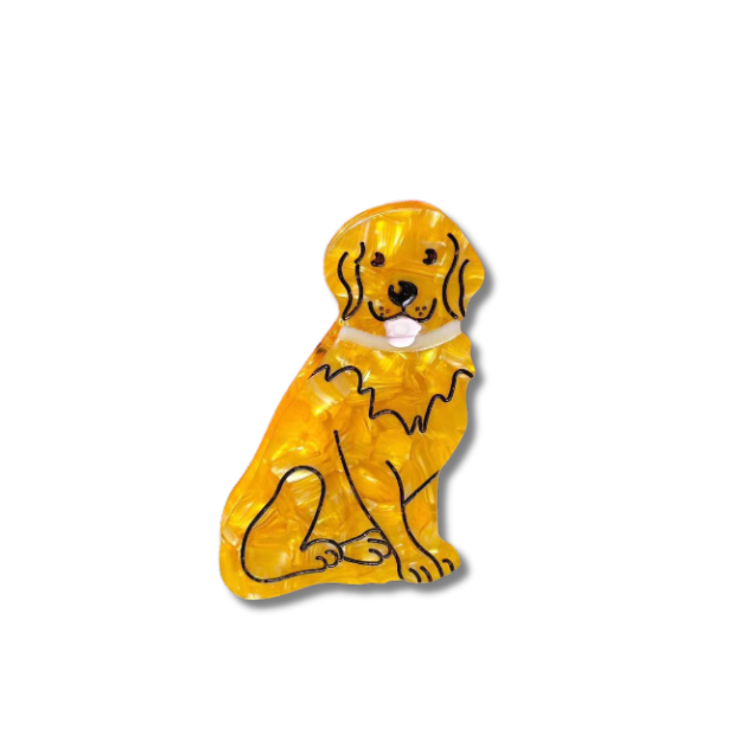 Golden Retriever Hair Claw Clip - Unleash Style with Furry Charm