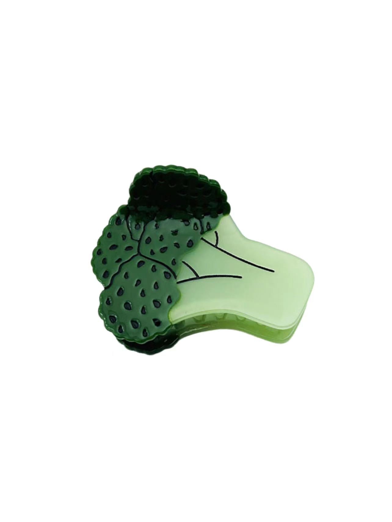 Broccoli hair claw clip