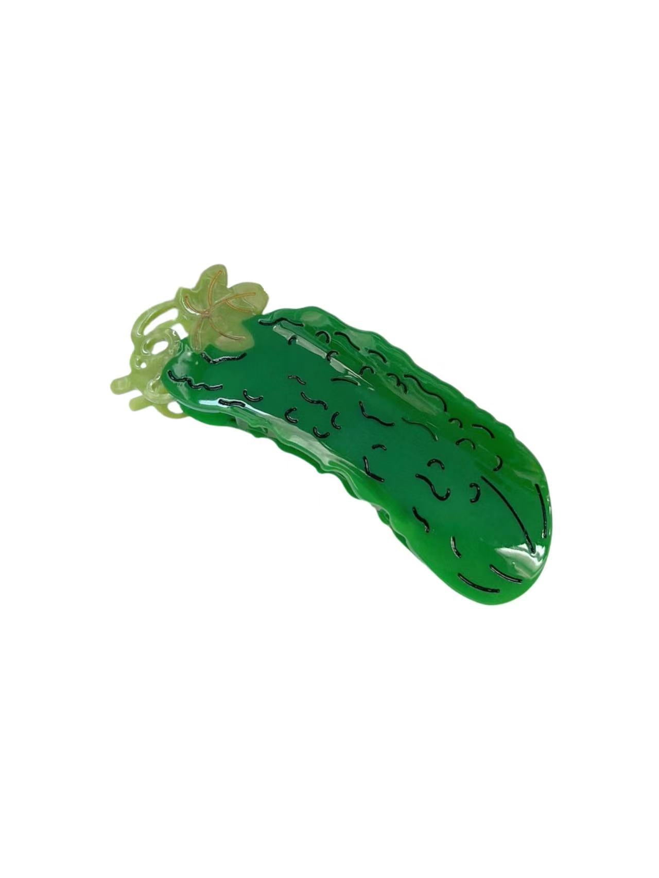 Cucumber hair claw clip