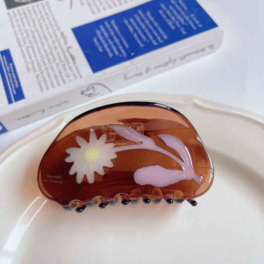 Daisy Flower Hair Claw clip