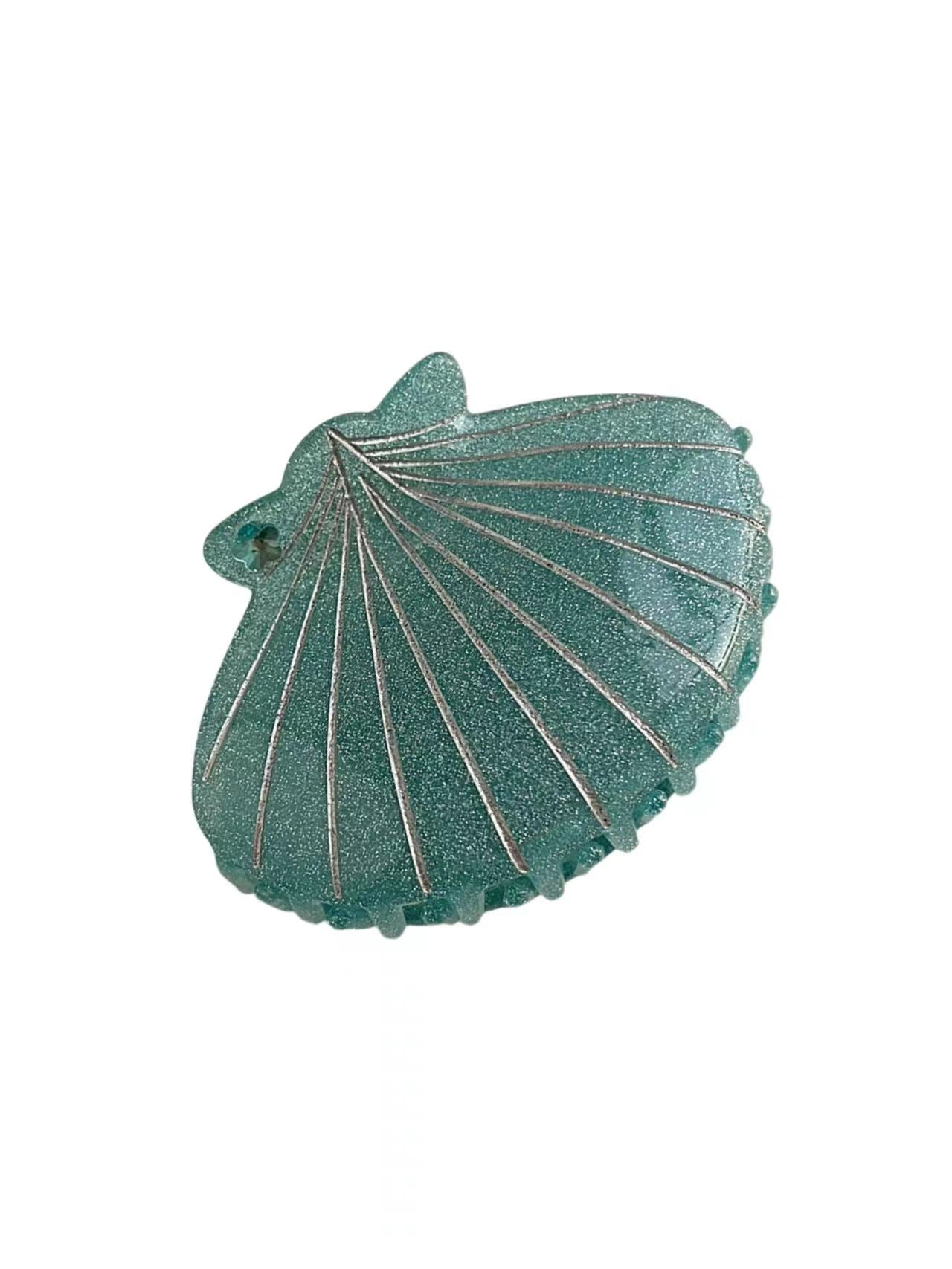 Shell hair claw clip BLUE