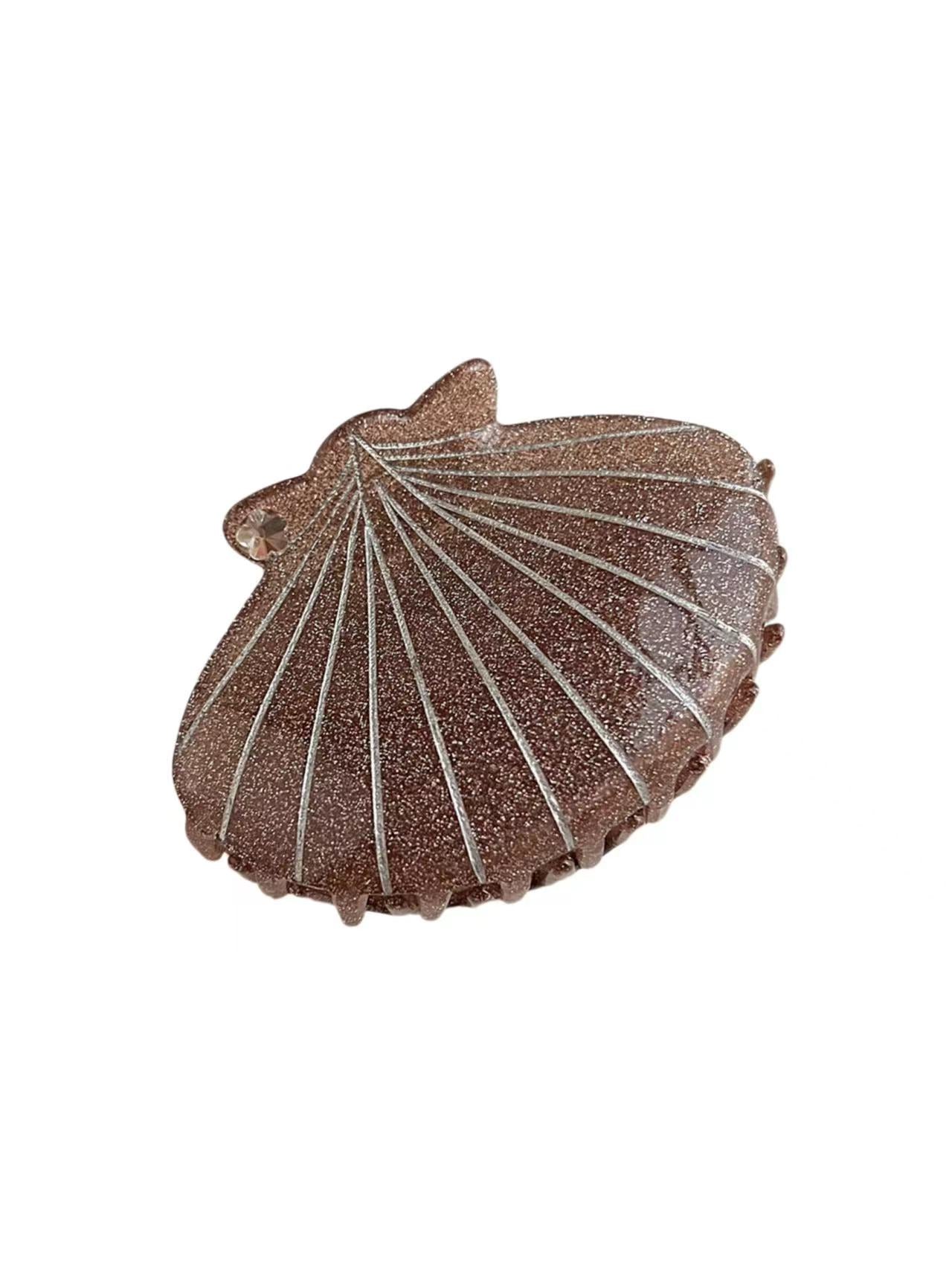 Shell hair claw clip BROWN