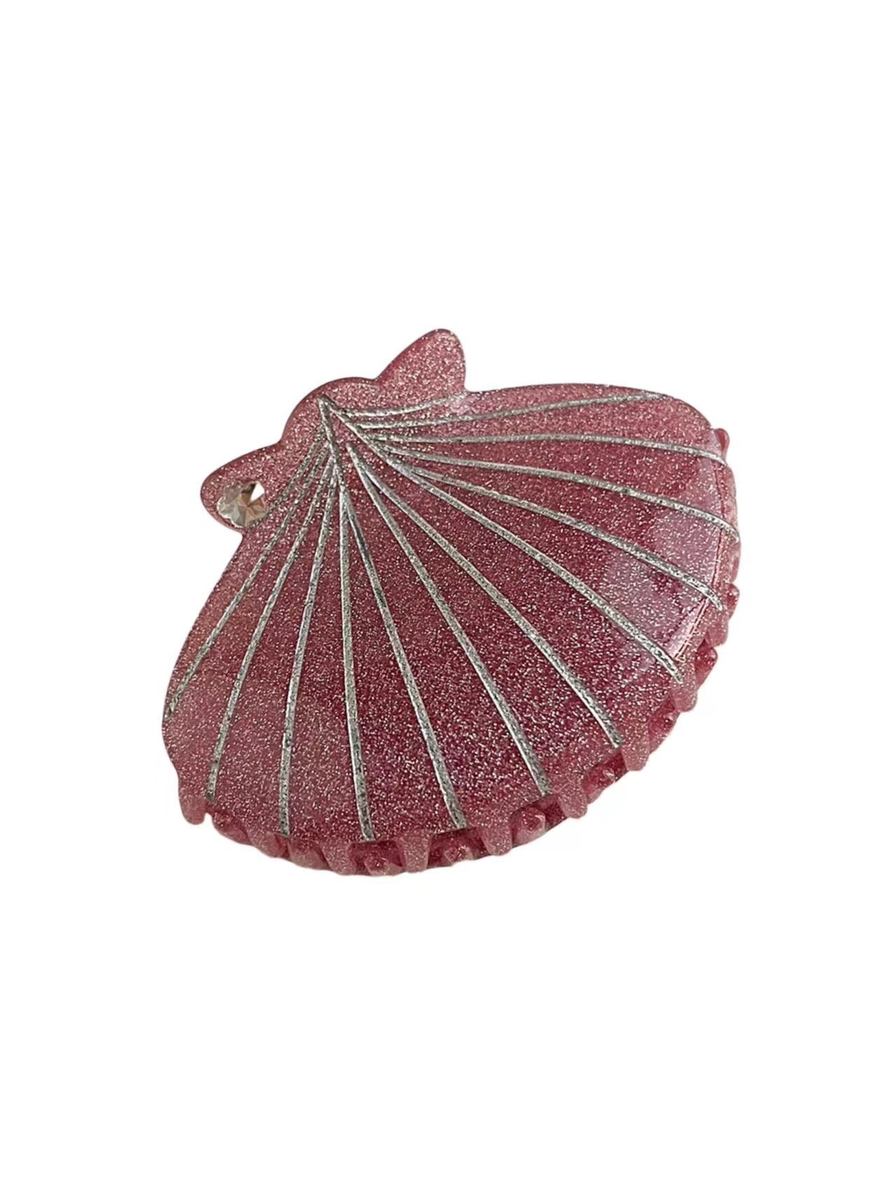 Shell hair claw clip PINK