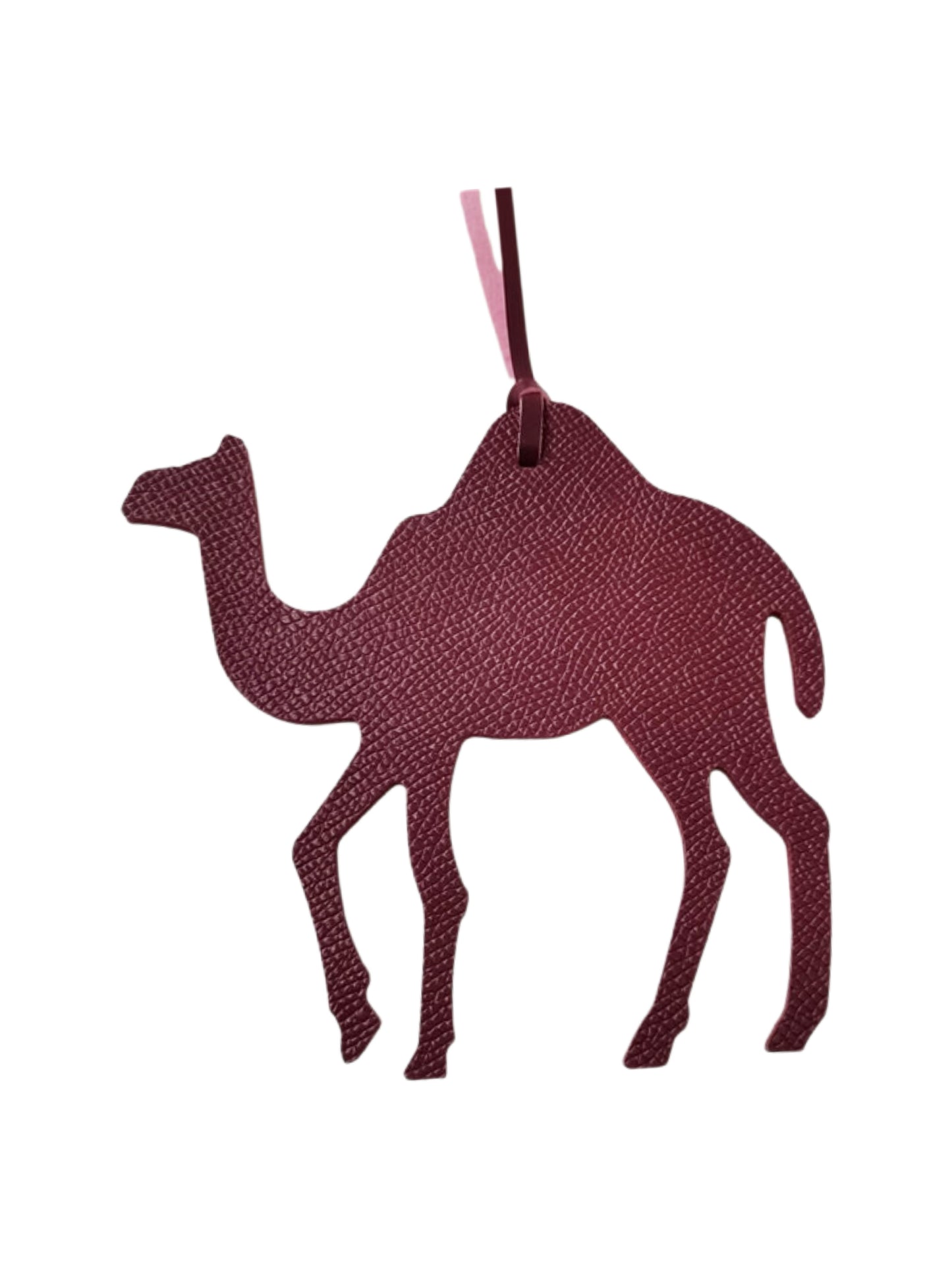 Leather Camel Bag Accessory BURGUNDY