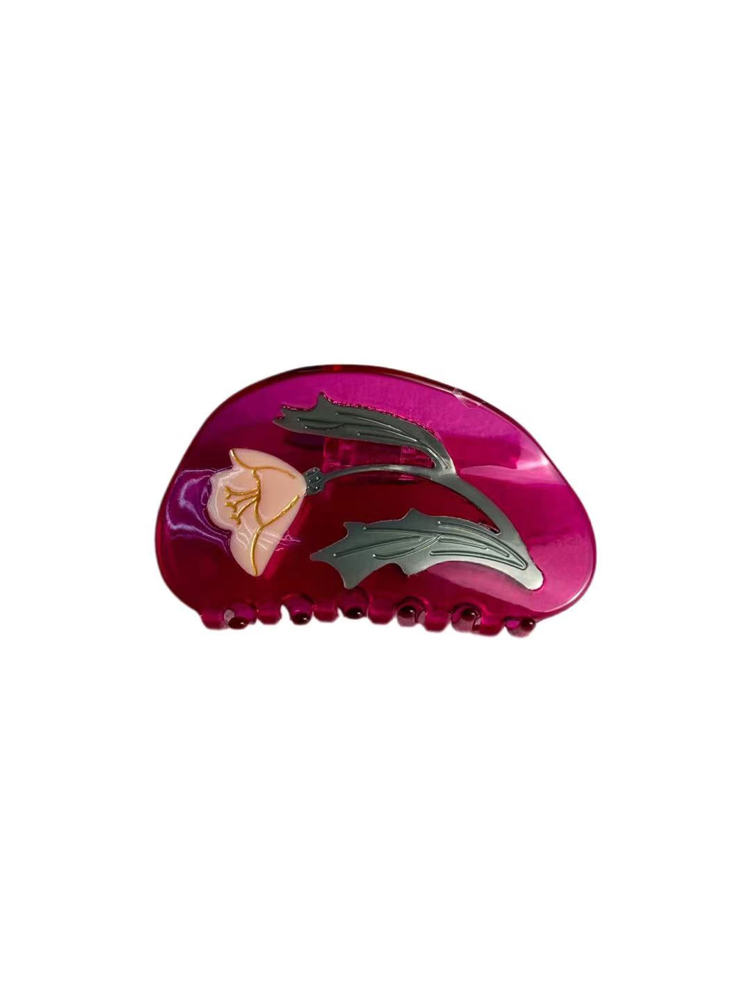 Carnation  Hair Claw clip