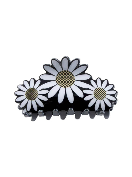 White Daisy Hair Claw Clip